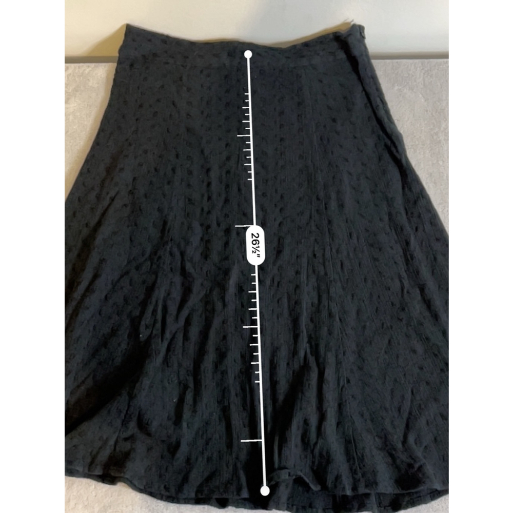 Lot of 2 Black Midi skirts Hilary Radley Black LARGE/10 - Picture 10 of 11
